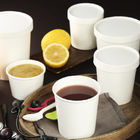 Custom printed disposable hot soup bowls with lid  kraft paper cups bowls