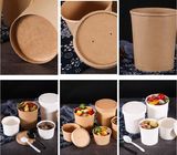 Disposable paper bowls with lids kraft paper coffee cups big paper bowls
