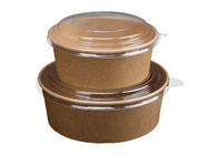 Manufacturer Personalized Disposable Kraft Paper Bowl Take Away Salad Bowl with Lid