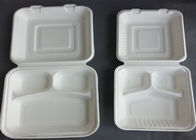 3 Compartment Biodegradable Disposable Microwave Fast Food Container