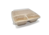 3-compartment biodegradable frozen delivery food packaging container