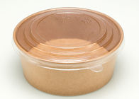 100% Eco Friendly Disposable Kraft Paper Salad Bowl With Lid Factory