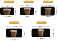6oz 8oz 10oz Disposable Fast Restaurant Rice Packaging Take Away Paper Bowl