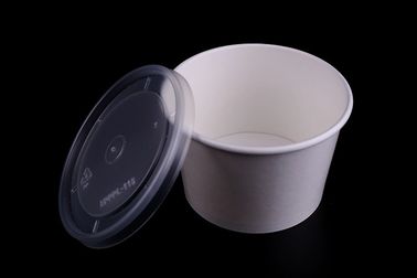Disposable single wall printing paper soup noodle bowl cup with lid icream cup