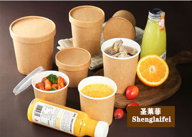 Disposable single wall printing paper soup noodle bowl cup with lid icream cup