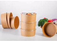 Disposable kraft paper bowl/PLA container custom ice cream cups