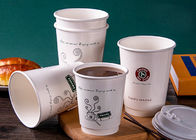 12OZ DISPOSSIBLE PAPER CUPS WITH LIDS FOR HOT DRINKS PERSONALIZED PAPER COFFEE CUPS