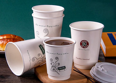 Double layer Hot sale wholesale  paper coffee cup with lids custom printed