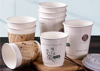 Disposable white paper coffee cups 8 oz paper coffee cups mini paper coffee cups