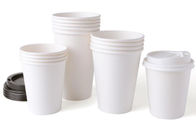 12OZ DISPOSSIBLE PAPER CUPS WITH LIDS FOR HOT DRINKS 	PROMOTIONAL PAPER COFFEE CUPS