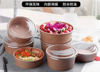1100ML MICROWAVABLE DISPOSABLE KRAFT SOUP BOWLS BIODEGRADABLE SALAD BOWLS FOR TAKE AWAY FOOD CONTAINER