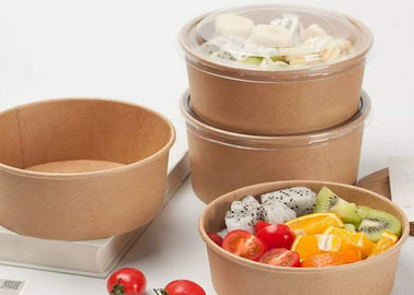 Disposable Kraft paper container saland bowl cup biodegradable or  bowl cup