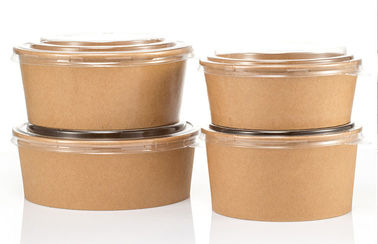 Biodegradable Disposable Microwave Fast Food Container kraft paper bowl container