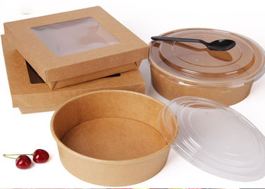 Disposable Biodegradable Microwave Fast Food Container kraft paper cup lunch box bowl