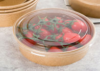 Disposable Biodegradable Microwave Fast Food Container kraft paper cup lunch box bowl