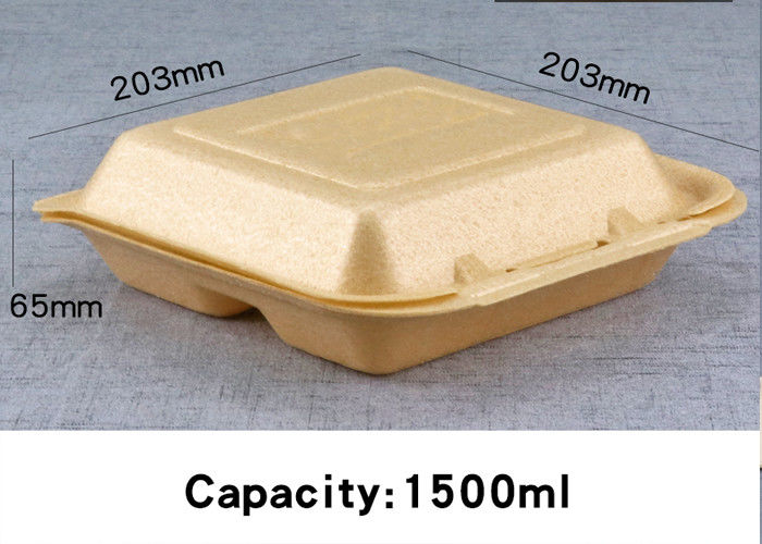 Biodegradable Corn Starch Disposable Foam Food Containers Lunch box Cup